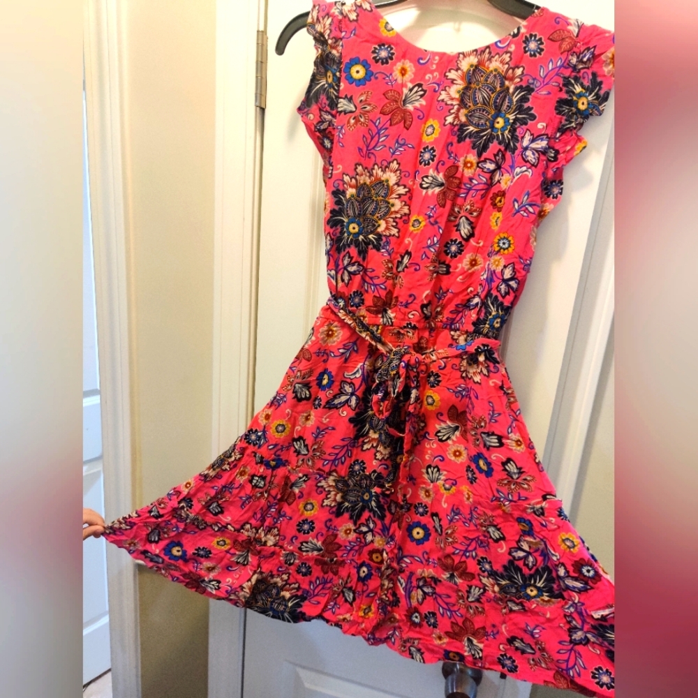 Loft Sleeveless Pink Summer Dress